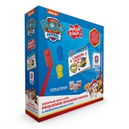 Livro com Massa de Modelar Estrela Patrulha Canina Chase