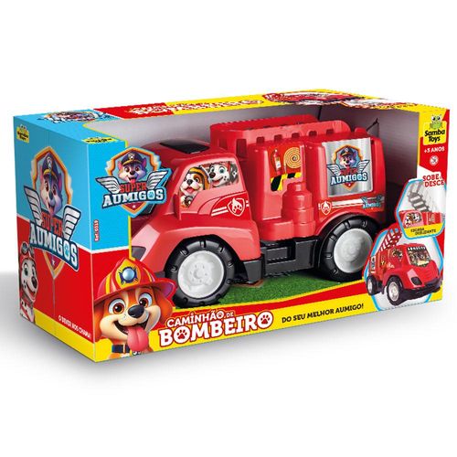 Caminhão de Bombeiro Super Aumigos Samba Toys 0319