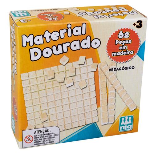 Material Dourado 62 Peças 426 Nig Brinquedos