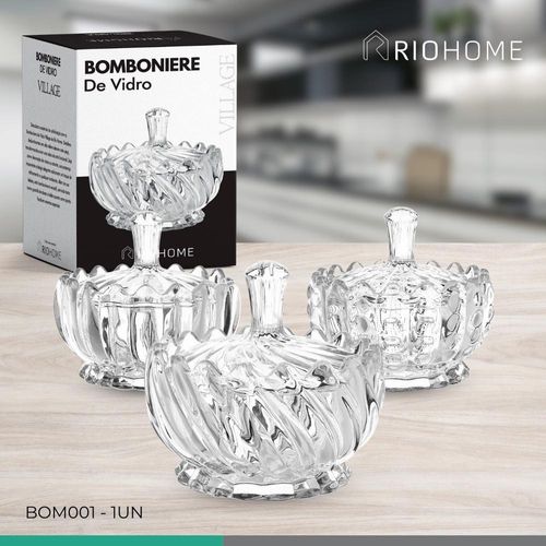 Bomboniere de Vidro 11cm Rio Home Sortido