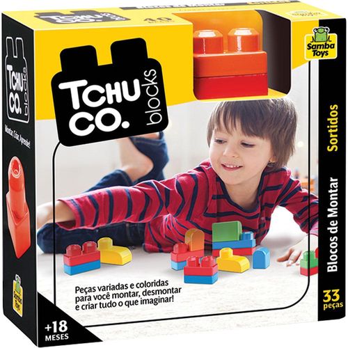 Blocos de Montar 33 Peças Samba Toys Tchuco 0240