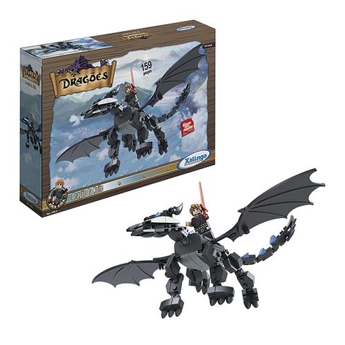 Blocos de Montar 159 Peças Dragão da Noite Xalingo 1185.4