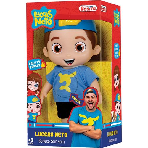 Boneco Luccas Neto Articulado e Som Rosita 1070