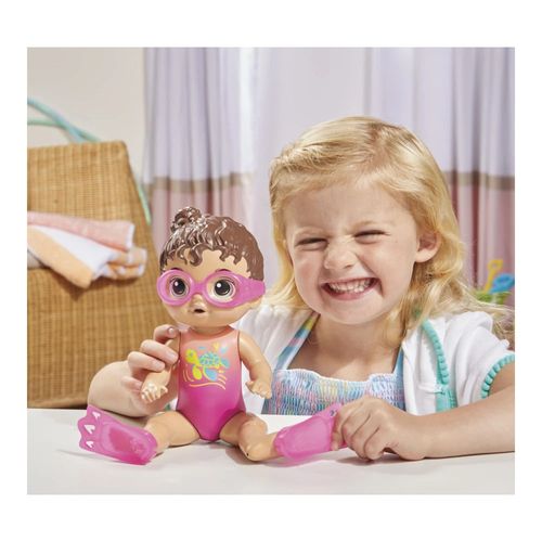 Boneca Baby Alive Sunny Swimmer Hasbro Morena F8141