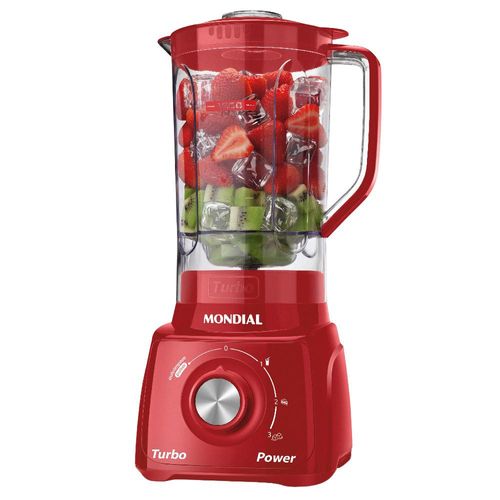 Liquidificador com Filtro Mondial L99 FR 500W 2,2L Vermelho 220V