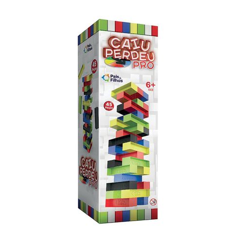 Jogo Caiu Perdeu Pro 45 Peças Pais e Filhos 790694