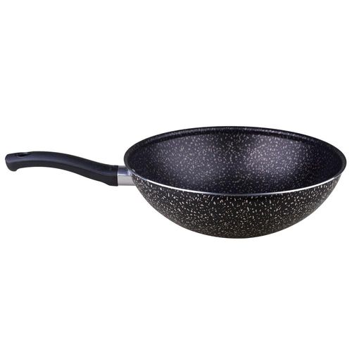 Frigideira Wok 28cm Antiaderente Stone Pro Rochedo Preta
