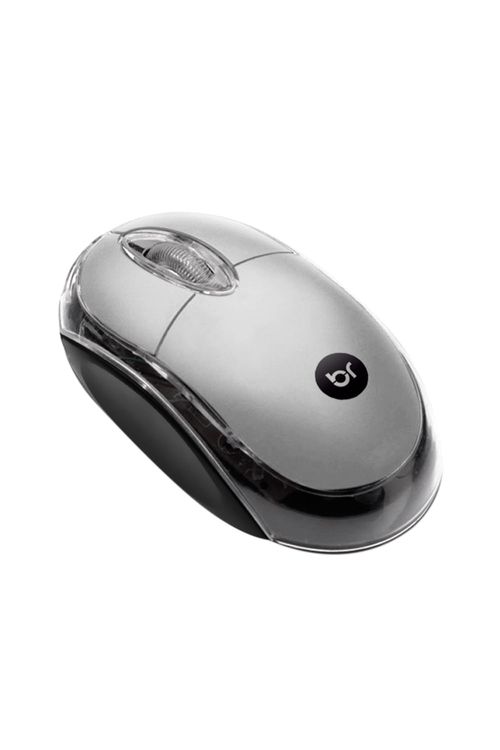Mouse Bright Espanha com fio USB Prata 107