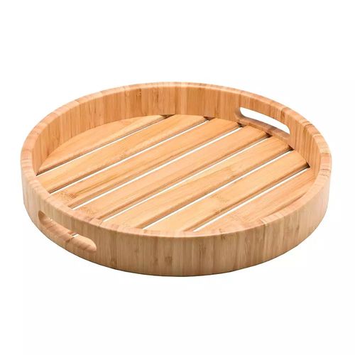 Bandeja Le Bamboo em Bambu Redonda 35cm - 1 Peça