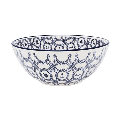 Tigela Cerâmica Oxford Náutico Azul 600ml