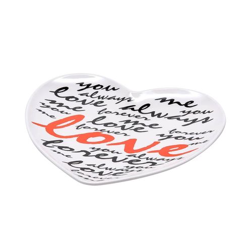 Petisqueira Melamina Coração 21x8x1,9cm