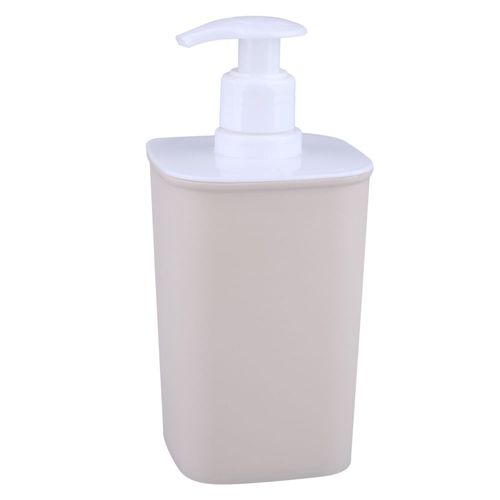Porta Sabonete Líquido Plasútil Fosco Bege