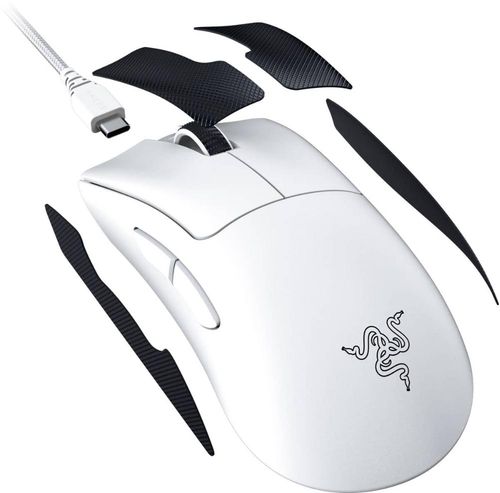 Razer - Mouse óptico leve sem fio para jogos DeathAdder V3 Pro com bateria de 90 horas - Branco-RZ01-04630200-R3U1
