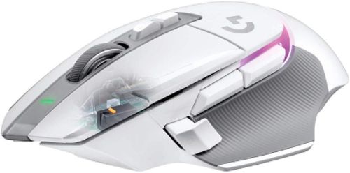 Logitech - Mouse para jogos sem fio G502 X PLUS LIGHTSPEED com sensor HERO 25K - Branco-910-006169
