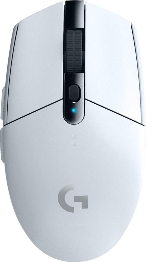 Logitech - G305 LIGHTSPEED Mouse óptico sem fio com 6 botões programáveis ​​para jogos com sensor HERO de 12.000 DPI - Branco-910-005289