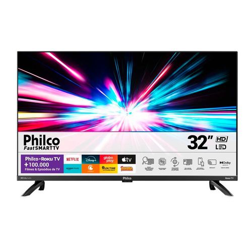 TV LED 32 PHILCO PTV32G7PR2CGB SMART ROKU DOLBY AUDIo