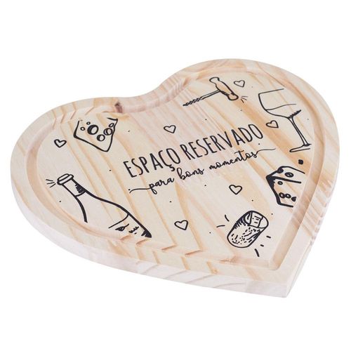 Tábua de Frios Coração Madeira Cazza 2TCM