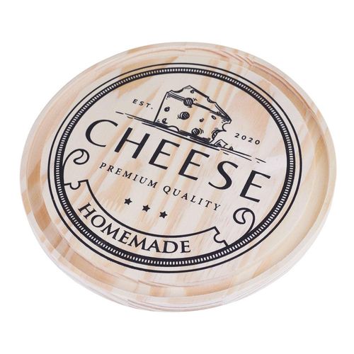 Tábua Redonda de Madeira 25cm Cazza 0257B