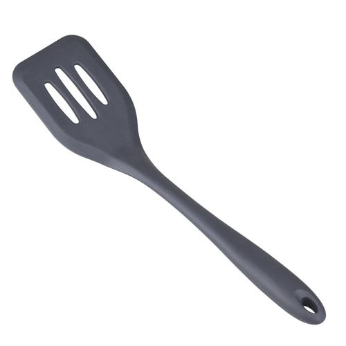 Espátula Vazada de Silicone Casa do Chef Easy Cinza