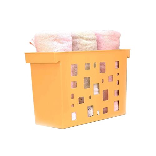 Caixa Arquivo Dello Color Vazado Papaya 44x18x27cm