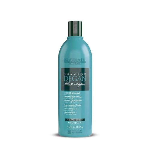 Prohall Shampoo Degan Detox Vegano Limpeza Profunda 1000ml