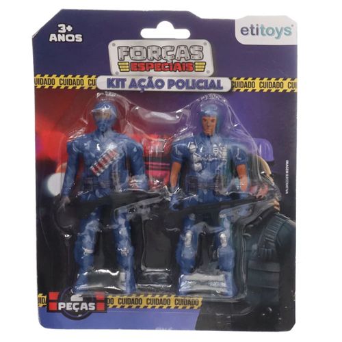 Kit Policial de Brinquedo Etilux com 4 Peças
