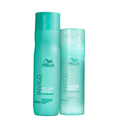 Wella Professionals Invigo Volume Boost Shampoo 250ml + Máscara Crystal 145ml