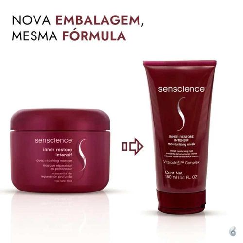 Senscience Smooth Shampoo + Condicionador 300ml + Inner Restore Intensif 150ml