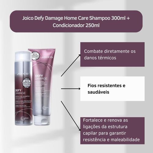 Joico Defy Damage Home Care Shampoo 300ml + Condicionador 250ml