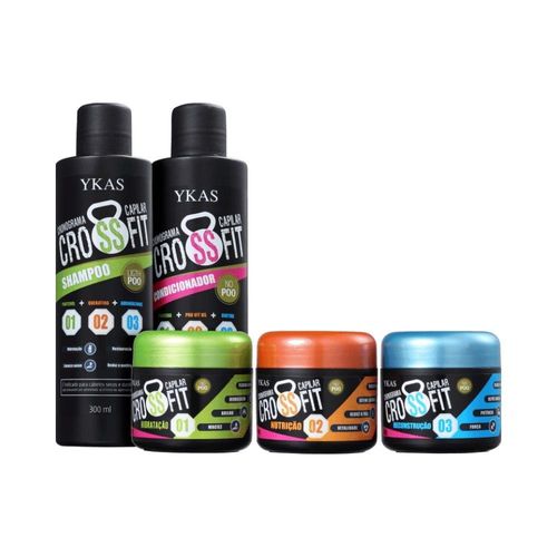 Ykas Crossfit Cronograma Capilar Kit Tratamento