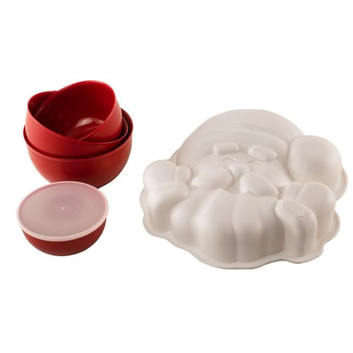 Kit Forma Noel Silikomart e Tigelas de Preparação KitchenAid