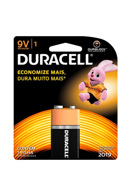 Bateria Duracell Alcalina 9V