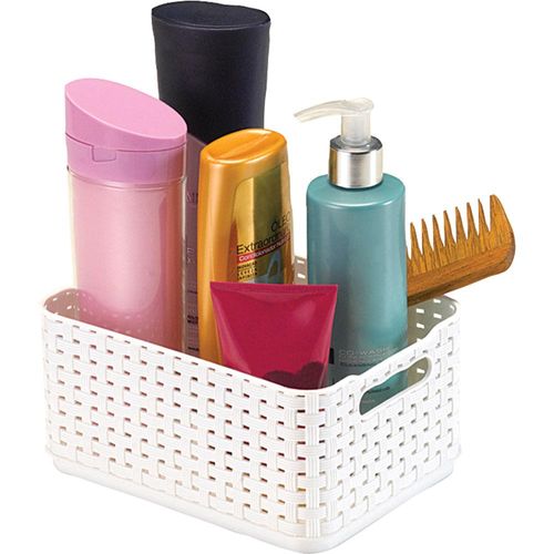 Caixa Organizadora 1.74L Rattan 5044 Arthi Branca