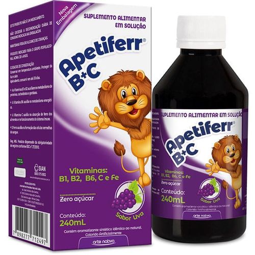 Apetiferr B+C Uva 240ml