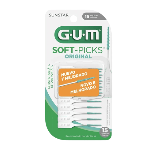 Palitos Interdentais Soft Picks Gum Com 15 Unidades Sunstar