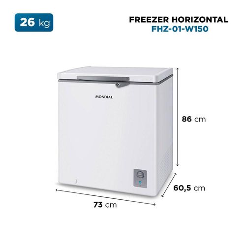 Freezer Horizontal 150L Mondial FHZ01W150 Branco 127V
