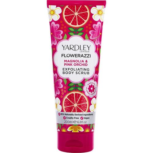 Creme Feminino Yardley Flowerazzi Magnolia & Pink Orchid Esfoliante 200 Ml