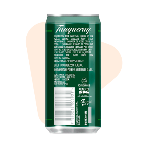 Gin Tanqueray London Dry Tonic - 269ml