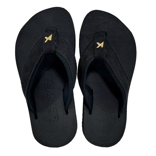 Chinelo Kenner Kivah Cushy Infantil Preto Preto