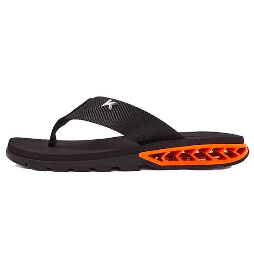 Chinelo Kenner Rakka DBT01 Masculino Preto Laranja