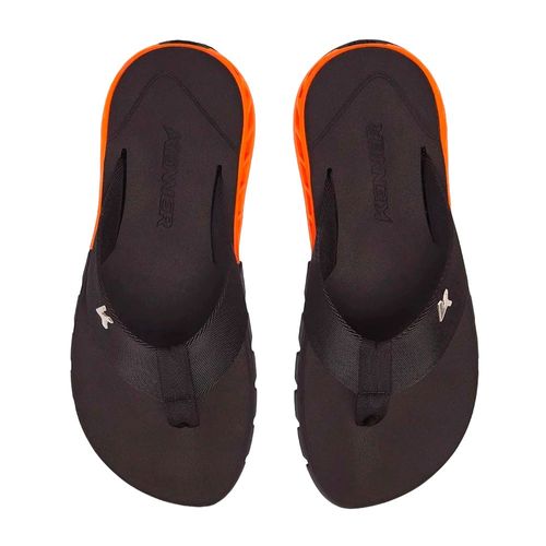 Chinelo Kenner Rakka Infantil Preto Laranja