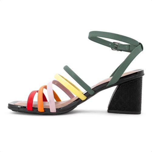 Sandália Comfortflex Salto Médio Feminina