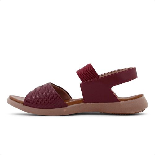 Sandália Usaflex Plataforma Elástico Texturizada Feminina