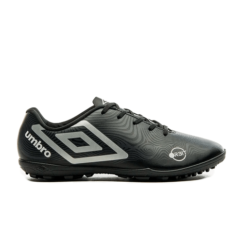 Chuteira Umbro Society Orbit Infantil Preto Cinza