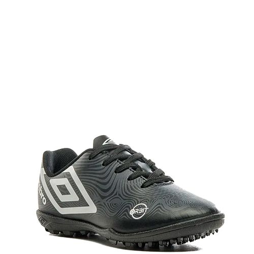 Chuteira Umbro Society Orbit Infantil Preto Cinza