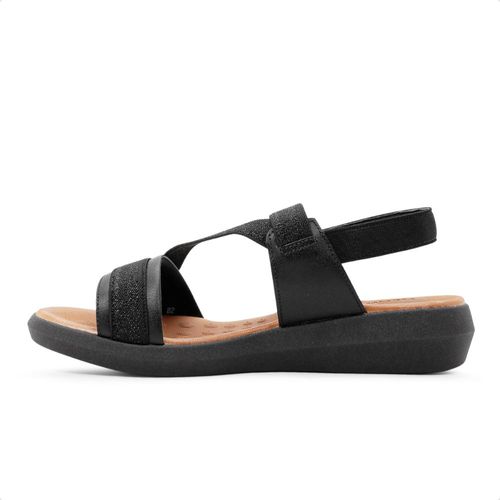 Sandália Usaflex Plataforma Multimateriais Feminina