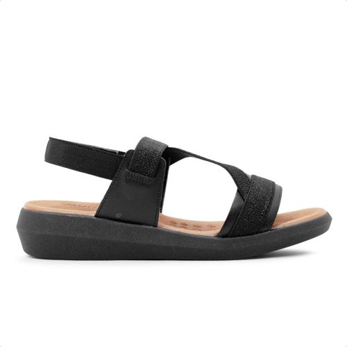 Sandália Usaflex Plataforma Multimateriais Feminina