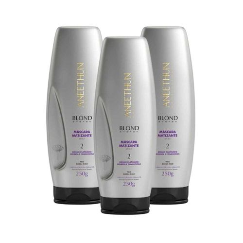 Aneethun Blond System Kit 3 Máscara Matizante 250g