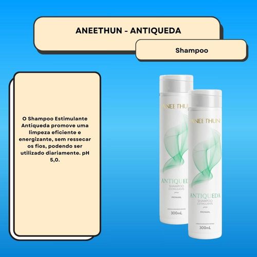 Aneethun Antiqueda Kit 2 Shampoo Estimulante 300ml