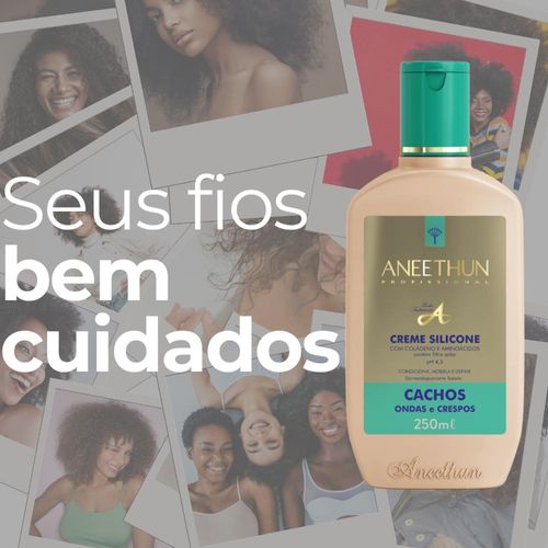 Aneethun Linha A Kit 3 Creme de Silicone Cachos 250ml
